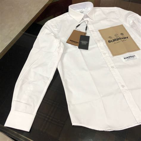 sơ mi burberry nam trắng